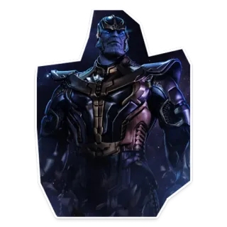 👌 6061e110 Thanos Thanos, Marvel, supervilão, quadrinhos, personagem, vilão whatsapp sticker