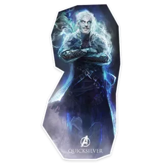 👌 96569f81 Quicksilver Marvel, Super-herói, Personagem, Mercúrio, Quadrinhos, Vilão whatsapp sticker