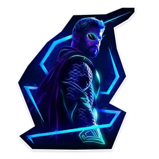 👌 e791ec5f Thor Thor, Marvel, Vingadores, Super-herói, Raio, Deus do Trovão whatsapp sticker