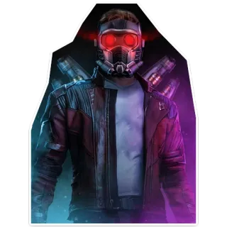 👌 fbab2721 Star-Lord Guardians of the Galaxy marvel, super-herói, filme, galáxia, vingadores, guardiões whatsapp sticker