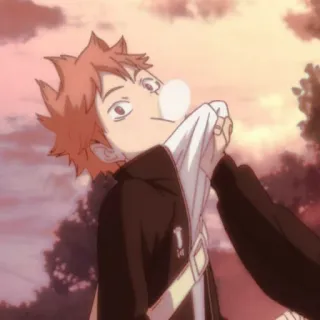 🏐 91edae28 Shoyo Hinata Haikyuu!! Anime, Haikyuu, Shoyo Hinata, Hinata Shoyo, Pallavolo, Cartone animato, Personaggio telegram sticker
