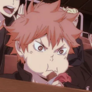 🏐 b3aba05d Hinata Shoyo Haikyuu!! Anime, Haikyuu, Hinata Shoyo, Mangiare, Personaggio telegram sticker