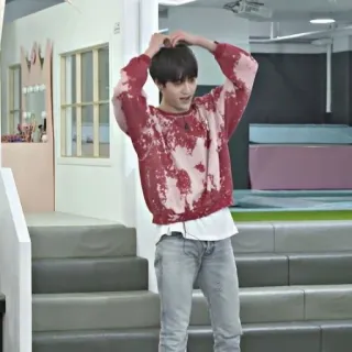 🦦 c8a15402 person, indoors, clothing, teenager, casual, gesture whatsapp sticker