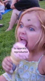 🍦 81e99ee6 yo
tu aparato reproductor ice cream, meme, offensive, humor telegram sticker