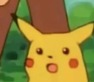 😱 8f67bbf8 Pikachu Pokemon pokemon, pikachu, anime, shocked, surprised, yellow telegram sticker