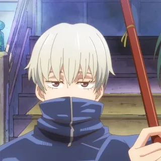 🖍 2b2b5ea0 Toge Inumaki Jujutsu Kaisen アニメ, マンガ, 狗巻棘, 呪術廻戦, キャラクター telegram sticker