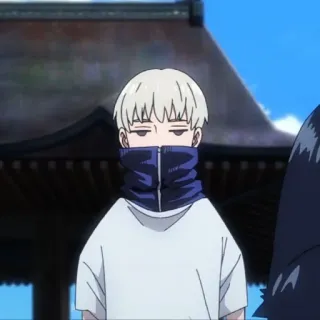 🖍 5903a63e Toge Inumaki Jujutsu Kaisen アニメ, 狗巻棘, 呪術廻戦, キャラクター, ステッカー telegram sticker
