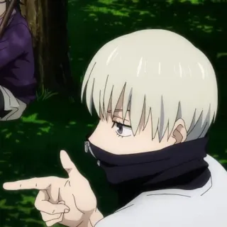 🖍 e8c04a9d Toge Inumaki Jujutsu Kaisen アニメ, 呪術廻戦, 狗巻棘, キャラクター, ステッカー, マンガ telegram sticker