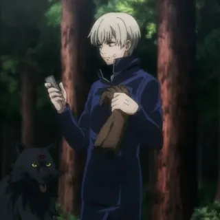 🖍 ff72485b Toge Inumaki Jujutsu Kaisen アニメ, 漫画, キャラクター, 呪術廻戦, 狗巻棘, 呪力, 魔法 telegram sticker