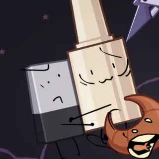 😥 02c4c0c4 borracha, cola, object show, desenho animado, animação telegram sticker