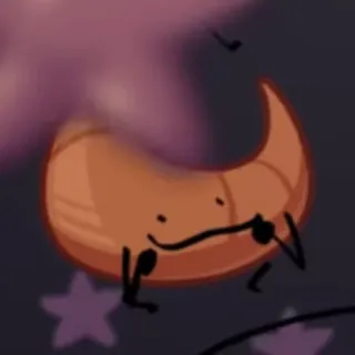 👽 2f2c2664 comida, desenho animado, croissant, fofo telegram sticker