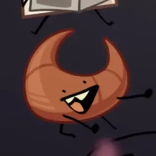 👽 2fab868c Croissant animado, comida, assado, fofo, programa de objetos telegram sticker