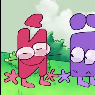 🙂 b369ec97 alfabeto, desenho animado, animação, personagem, letra telegram sticker