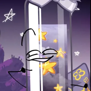 😊 db50d2f6 objeto, animação, desenho animado, estrela, fofo telegram sticker