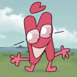 😆 0a92309e cartoon, character, cute, pink, animation telegram sticker