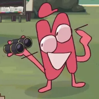 😃 31b8cc50 cartoon, binoculars, eyes, hat, letter, funny telegram sticker