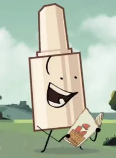 😀 1ee907c9 Glue Bottle hoạt hình, hoạt hình, chương trình đồ vật, keo dán, nhân vật, đọc sách, sách telegram sticker