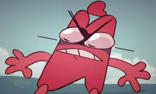 😡 2abce68f Hoạt hình, Tức giận, Đỏ, Nhân vật telegram sticker