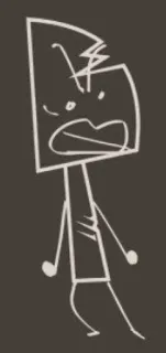 🤬 49707dcb hoạt hình, tức giận, hình minh họa, hình que telegram sticker