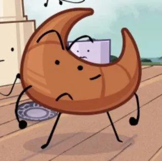 😠 f7d139ed Bánh sừng bò, Nhân vật, Phim hoạt hình, Đồ ăn, Hoạt hình telegram sticker