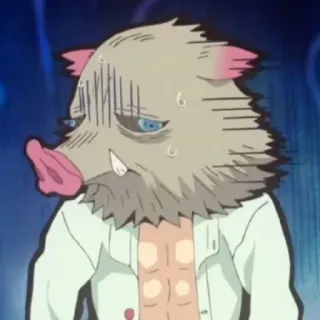 ✨ 6ba39768 Inosuke Hashibira Demon Slayer Anime, Demon Slayer, Inosuke, Hashibira, Masque sanglier telegram sticker