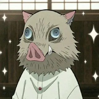 ✨ c3a69bde Inosuke Hashibira Demon Slayer Inosuke, Demon Slayer, Anime, Personnage, Masque telegram sticker