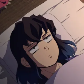 🌑 9c6f506c Inosuke Hashibira Demon Slayer Anime, Durmiendo, Cansado, Inosuke, Hashibira telegram sticker