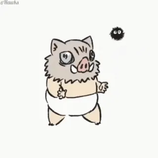 🐗 Inosuke (@TodorokiShouto) whatsapp stickers