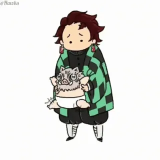 😐 cd8f6579 Tanjiro Demon Slayer Anime, Demon Slayer, Tanjiro, Chibi, Manga telegram sticker
