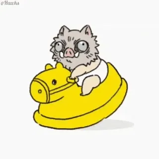 🐗 Inosuke (@TodorokiShouto) whatsapp stickers