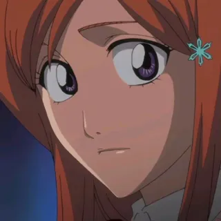 😕 07a3a965 Orihime Inoue Bleach Аниме, Манга, Персонаж, Орихиме Иноуэ, Блич telegram sticker