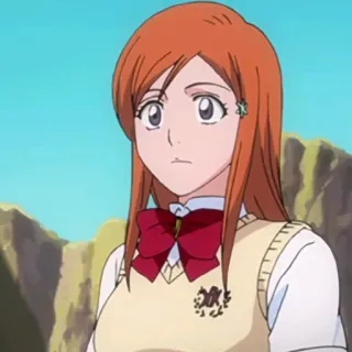 😶 4d55bd41 Orihime Inoue Bleach Аниме, Манга, Персонаж, Блич, Орихиме Иноуэ telegram sticker