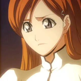 😠 6110e12c Orihime Inoue Bleach Аниме, Девушка, Персонаж, Блич, Орихиме Иноуэ telegram sticker