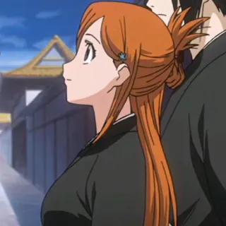 🙂 7c5086ad Orihime Inoue Bleach Аниме, Мультфильм, Девушка, Персонаж, Орихиме Иноуэ, Блич telegram sticker