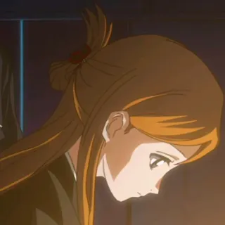 😕 bf324911 Orihime Inoue Bleach Аниме, Персонаж, Орихиме Иноуэ, Блич telegram sticker