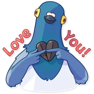 Insane Dove telegram stickers