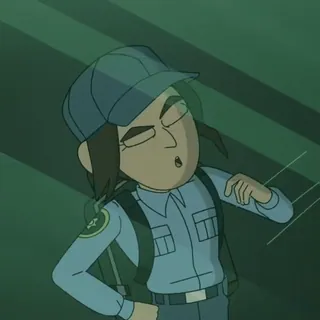 😏 4f652aa9 만화, 보안, 경비, 유니폼 telegram sticker