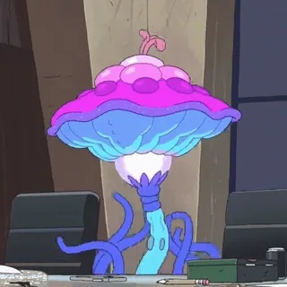 😍 8cf331e8 만화, 외계인, 식물, 버섯, 릭 앤 모티 telegram sticker