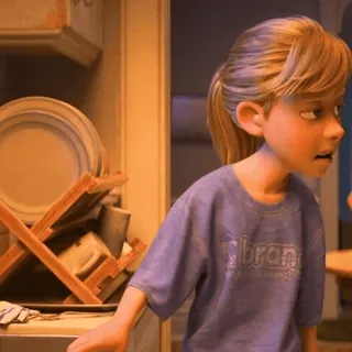 😠 99ee8537 libran Cartoonfigur, Jugendlicher, Innenbereich, Stehend, Kleidung telegram sticker