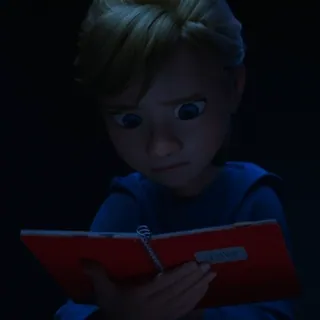 📓 bfcdebfa Riley Andersen Inside Out animiert, film, mädchen, charakter, alles steht kopf, teenager telegram sticker