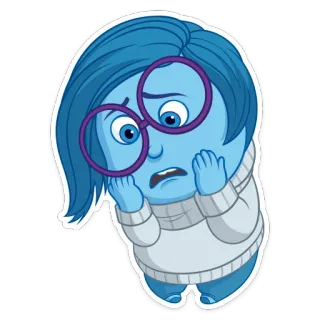 😧 ccb1dd89 Sadness Inside Out buồn, xanh dương, nhân vật, cảm xúc, inside out, disney, pixar telegram sticker