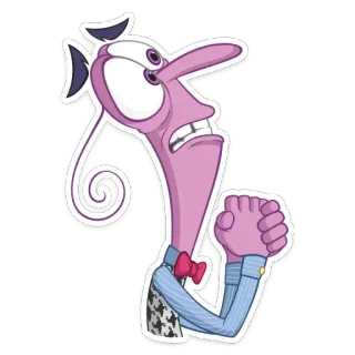 🙏 85e60729 Fear Inside Out takut, Inside Out, kartun, emosi, karakter telegram sticker