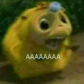 😟 d964ffe7 AAAAAAA Hoạt hình, Nhân vật, Hài hước, Dễ thương, Biểu cảm, La hét telegram sticker