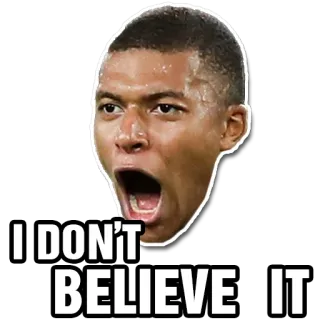 😮 e6f758dc I DON'T BELIEVE IT meme, ekspresi, terkejut, kaget telegram sticker