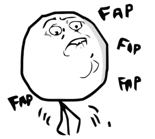 😍 4846c1e5 FAP FAP FAP Meme, Internet, Reaksi, Trollface telegram sticker