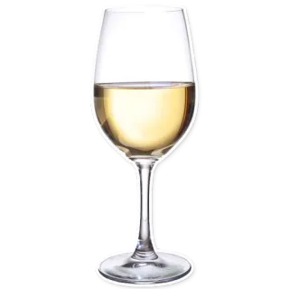 🍷 225338af wino, napój, szkło, alkohol, napój, białe wino telegram sticker