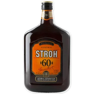😱 81e1336d STROH '60' Alkohol, Likier, Stroh, Spirytus, Aperitif telegram sticker