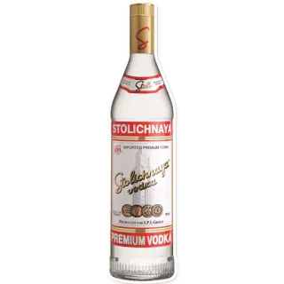 😜 aa6b1855 STOLICHNAYA, IMPORTED PREMIUM VODKA, PREMIUM VODKA alkohol, wódka, butelka, napój, Stolichnaya telegram sticker