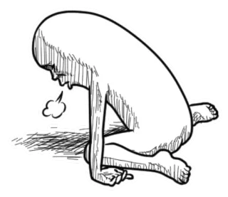 😞 819c447e naklejka, przygnębiony, smutny, siedzący, zmartwiony, szkic telegram sticker