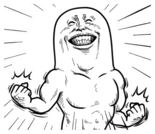 💪 fe3266c3 Meme, śmieszne, straszne, ilustracja, mięśnie, ramiona telegram sticker